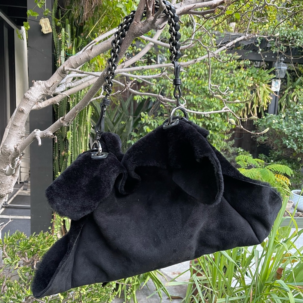 Jamin Puech Fur Handbag One Shoulder Bag Chain Po… - image 2